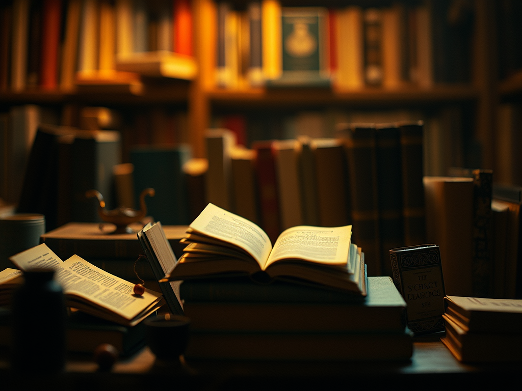 An image showing an open book to represent traditional research.