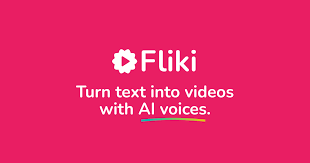 Fliki AI Logo and message.